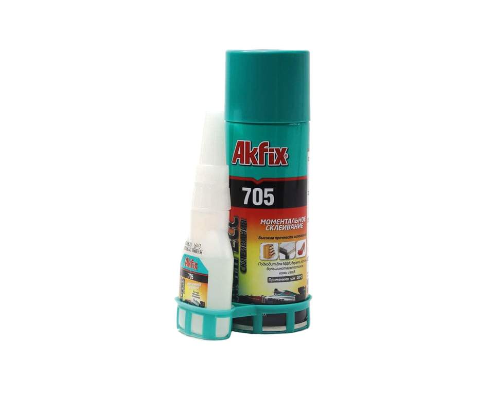 AKFIX 705 Набор для склеивания: клей цианоакрилатный+активатор (В125 гр .