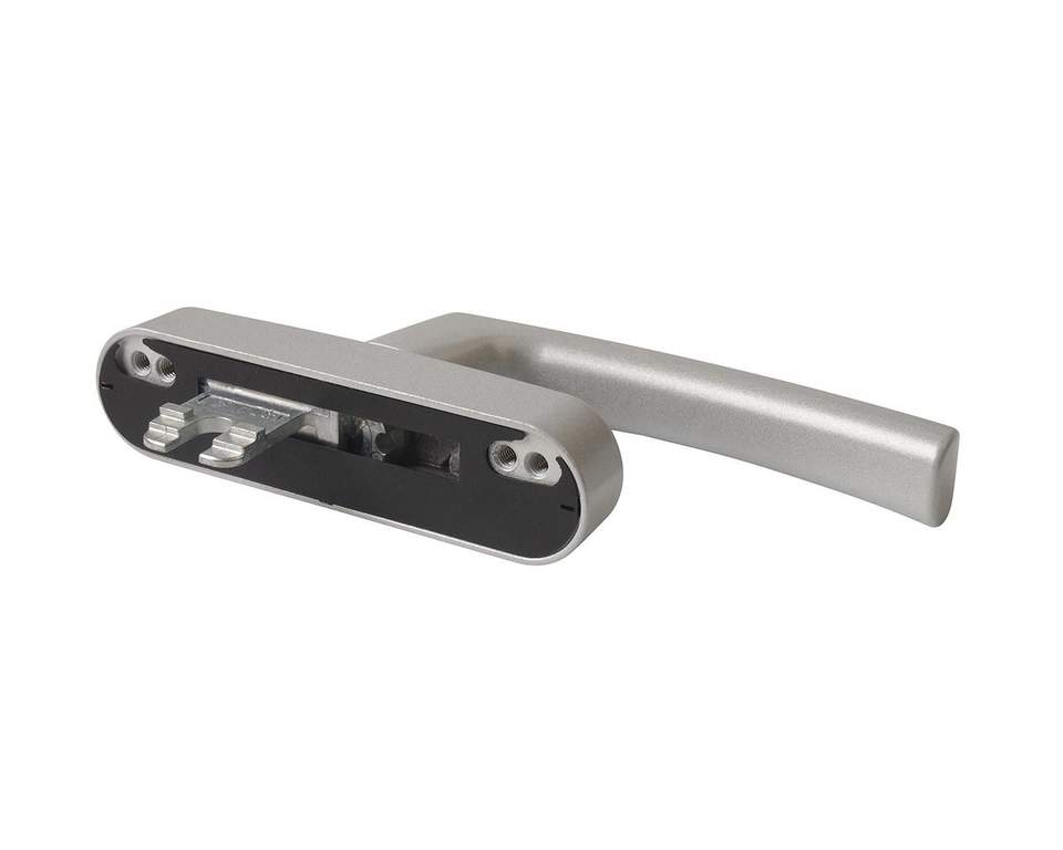 Ручка оконная Rotoline, для алюминиевых окон, серебро 377474 по низкой .