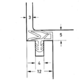 Уплотнитель для межкомнатных дверей без фальца Deventer S6577 (коричневый) [норма отпуска 5 м]