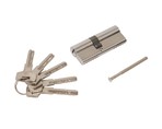 Цилиндр профильный ELEMENTIS 35(ключ)/45(ключ) ЦАМ, 5 перфорированных ключей, никелированный