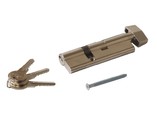 Цилиндр профильный MAXBAR с плоской ручкой CVG/K 65(ручка)/35(ключ), никелированный