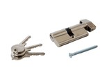 Цилиндр профильный MAXBAR с плоской ручкой CVG/K 35 (ручка)/35 (ключ), никелированный
