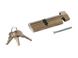 Цилиндр профильный MAXBAR с ручкой CVG/K 50 (ручка)/45 (ключ), никелированный