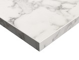Фасад мебельный МДФ ALVIC глянцевый белый мрамор (Oriental White)