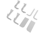Комплект соединителей и торцевых заглушек Г-образного профиля FRM9200 Gola FIRMAX(8частей), пластик, белый