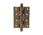Петля карточная, универсальная 101х76х3 мм для  дверей до 65 кг., античная латунная сталь