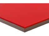 Полотно МДФ LUXE красный  (Rojo) глянец, 1220*18*2750 мм, Т2