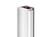 Профиль GOLA Alphalux вертикальный боковой(для шкафов из ДСП=16мм) L=4.5м., алюминий белый