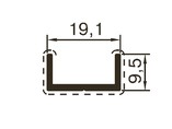 Профиль обрамления ALUTECH-ALT118 (6 м, RAL9016)