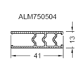 Термоизолятор стойки ALUMARK для заполнения 26-34мм, 6м