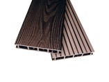 Террасная доска двухсторонний Комфорт крупный вельвет с брашингом/текстура дерева венге 25х145х6000 мм (0.87 кв.м.)