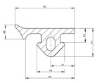 Уплотнитель для дерево-алюминиевых окон Deventer S6647 (белый) [норма отпуска 5 м]