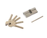 Цилиндр профильный ELEMENTIS 35(ключ)/35(ключ) ЦАМ, 5 перфорированных ключей, никелированный