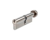Цилиндр профильный MAXBAR с круглой ручкой C/K1 45 (ручка)/50(ключ), никелированный