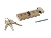 Цилиндр профильный MAXBAR с ручкой CVG/K 45 (ручка)/50 (ключ), никелированный