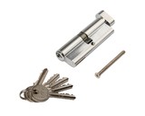 Цилиндр профильный 45(ключ)/45(ручка овальная 28мм), алю, 5 ключей
