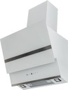 Настенная вытяжка Kuppersberg F 630 W, ширина 60 см, отвод/рециркуляция, 850 м3/час, белый / планка нержавеющая сталь / короб белая эмаль