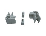 Комплект аксессуаров (4 угла, 2 направляющих, 2 заглушки) для широкой серии 28 мм порогового профиля (белый, RAL9016)