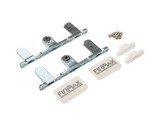 Комплект креплений Firmax высота 249 мм (Держатели фасада, заглушки) для ящика Slimline, перламутр