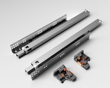 Комплект направляющих Soft-Close скрытого монтажа DTC D-Motion, L=300мм, полного выдвижения с доводчиком, для ЛДСП 16 мм, с 3D регулировкой (2 направляющие + 2 фиксатора)