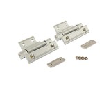 Комплект петель фрамужных Alu 540, клемма 2, V.01, 130 кг, сер. RAL9006, 728721