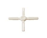 Крест пластиковый с декоративной центральной частью Germanella белый
