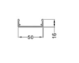 Крышка декоративная ALUMARK 16 мм 6.8м Белый RAL 9016