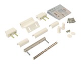 Петля Dr.Hahn KT-RV 3-х секц. в фурнитурный паз, белый RAL9016