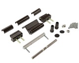 Петля Dr.Hahn KT-RV  3-х секц. в фурнитурный паз, коричневый RAL8077