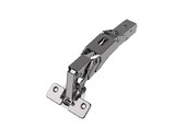 Петля для накладных дверей Alphalux Titan Clip-On, Soft-Close, угол открывания 155°, 48мм, чашка 35 мм, титан