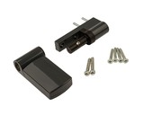 Петля дверная Elementis KTV-RT (15-20 мм), на 120кг., антрацит, RAL7016 (черн.заглушки)