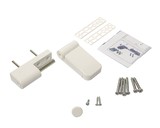 Петля дверная на 160 кг, наплав 17-21,  RAL9016 белый