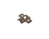 Планка монтажная для петель Firmax Smartline Clip On BLACK,Soft-Close, H=0, крестовая, под саморез