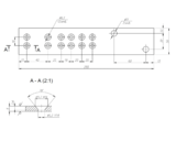 Пластина крепления стойки ALUMARK 255 мм толщина 5 мм