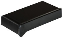 Подоконник пластиковый Moeller 450 мм, черный ультраматовый (clean-touch)