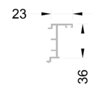 Притвор двери ALUMARK 6м Неокрашенный
