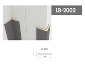 Профиль  МДФ AGT LB-2002 3*48*2800 мм, супермат Сахара крем 3019 (Sahara Cream)