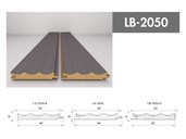 Профиль  МДФ AGT LB-2050-A 18*140*2800 мм, супермат серый шторм (726)
