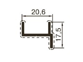 Профиль дверной ALUTECH-ALT118 (6 м, RAL9016)