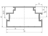 Профиль каркаса ALUTECH-ALT111 (6.2 м)