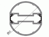 Профиль соединителя (6,5м), RAL9016