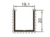 Профиль стойки ALUTECH-ALT118 (6 м, RAL9016)