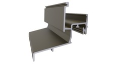 Профиль водоотводный, N22/34, алюминий, бронза, АЛЮСТАРТ