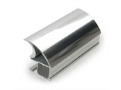 Профиль-ручка асимметричная широкая, алюминий, полиров.сереб, L=5400 мм FIRMAX