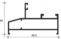 640-35 (566) Рама большая глухая, бел.(6,0 м)