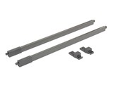 Рейлинги Firmax длина 500 мм, квадратные верхние для ящика Smartline, комплект серый