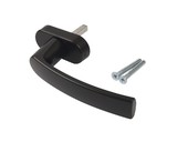 Ручка оконная Internika Venera штифт 37 мм, 45°, овальная розетка черна, 2 винта