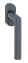 Ручка оконная алюминиевая  HOPPE Hamburg, штифт vario fit 32-42 мм, 45°, 2 винта М5х45,  2 винта М5х50, антрацит матовый F7016M