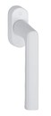 Ручка оконная алюминиевая  HOPPE Hamburg, штифт vario fit 32-42 мм, 45°, 2 винта М5х45,  2 винта М5х50, белый F9016