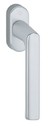 Ручка оконная алюминиевая  HOPPE Hamburg, штифт vario fit 32-42 мм, 45°, 2 винта М5х45,  2 винта М5х50, серебро F1